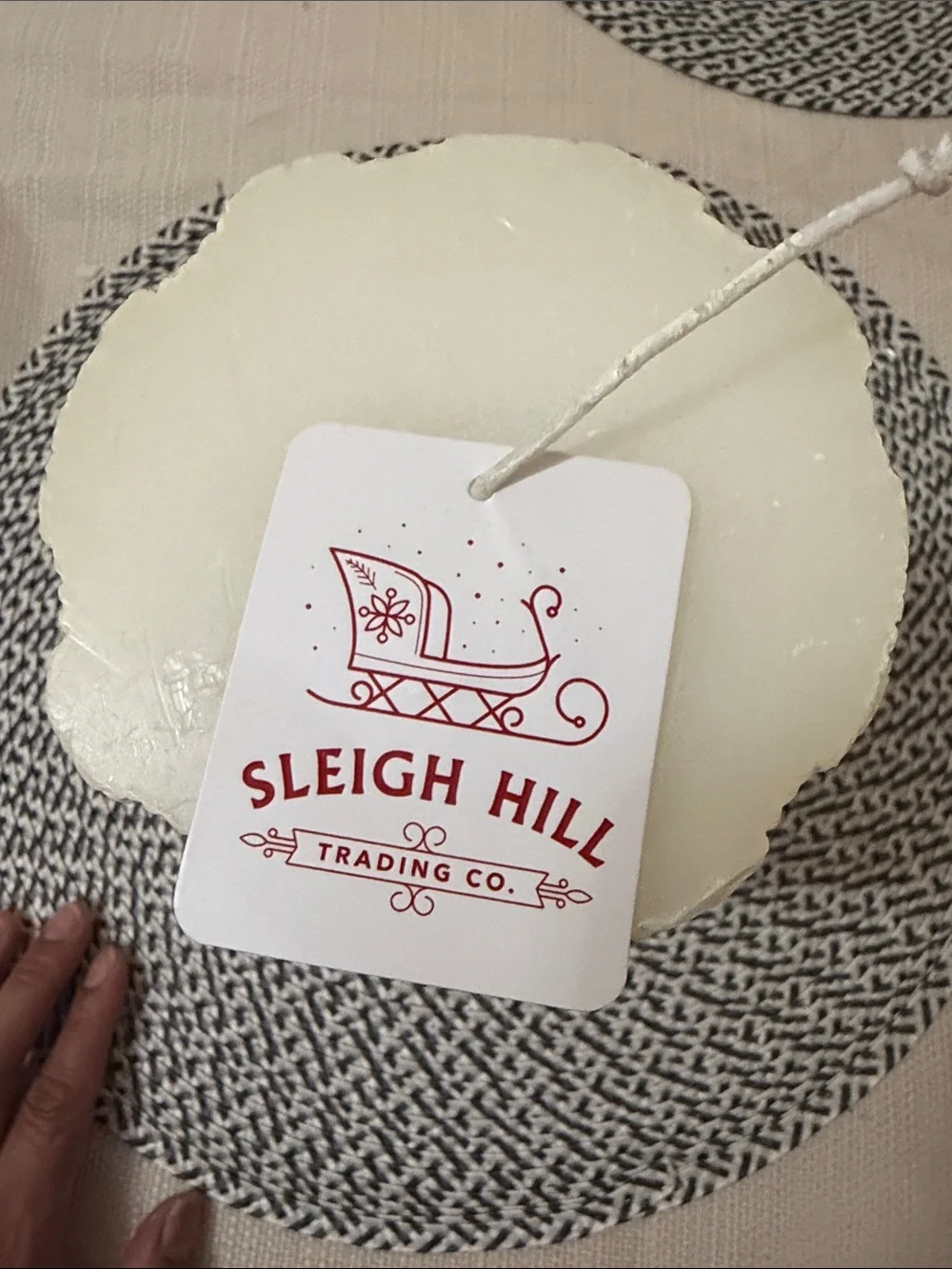 Sleigh Hill Trading Co. Snowy White Decorative Candle